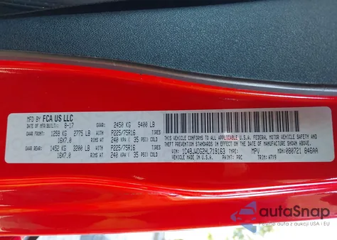 2017 Jeep Wrangler Unlimited Sport 4X4 из США, поврежденный, VIN 1C4BJWDG2HL719163